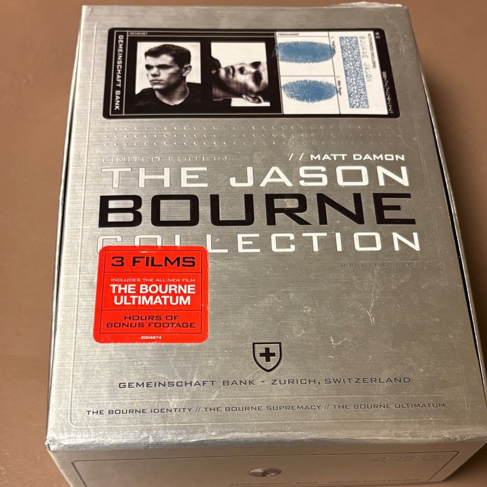 The Jason Bourne Collection DVD Set - Silver